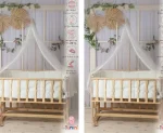 تخت کنار مادر تمام چوب 120×70 - Image 5